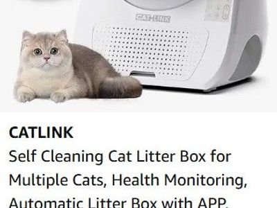 CATLINK Self Cleaning Cat Litter Box for Multiple Cats