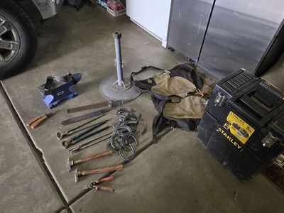 For sale. Misc. horse shoeing equipment.