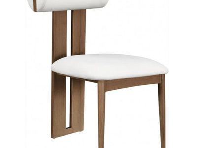 Meridian Furniture - Dario Cream Vegan Leather Dining Chair (Set of 2) - 917Cream-C