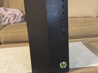 HP Pavilion Gaming Desktop PC Black, Green Logo