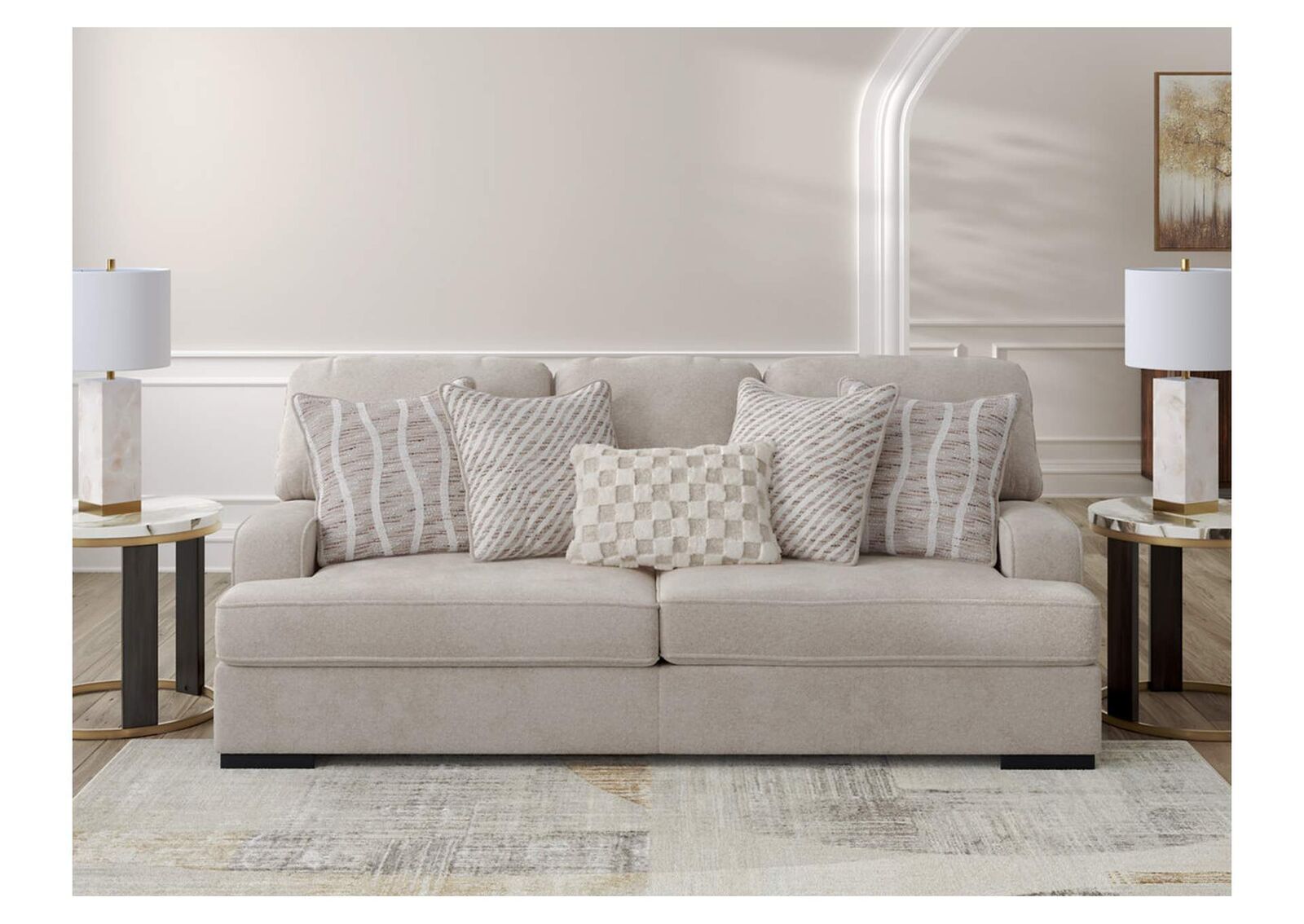 High Profile Sofa - Living Room Furniture - Action Home Furniture