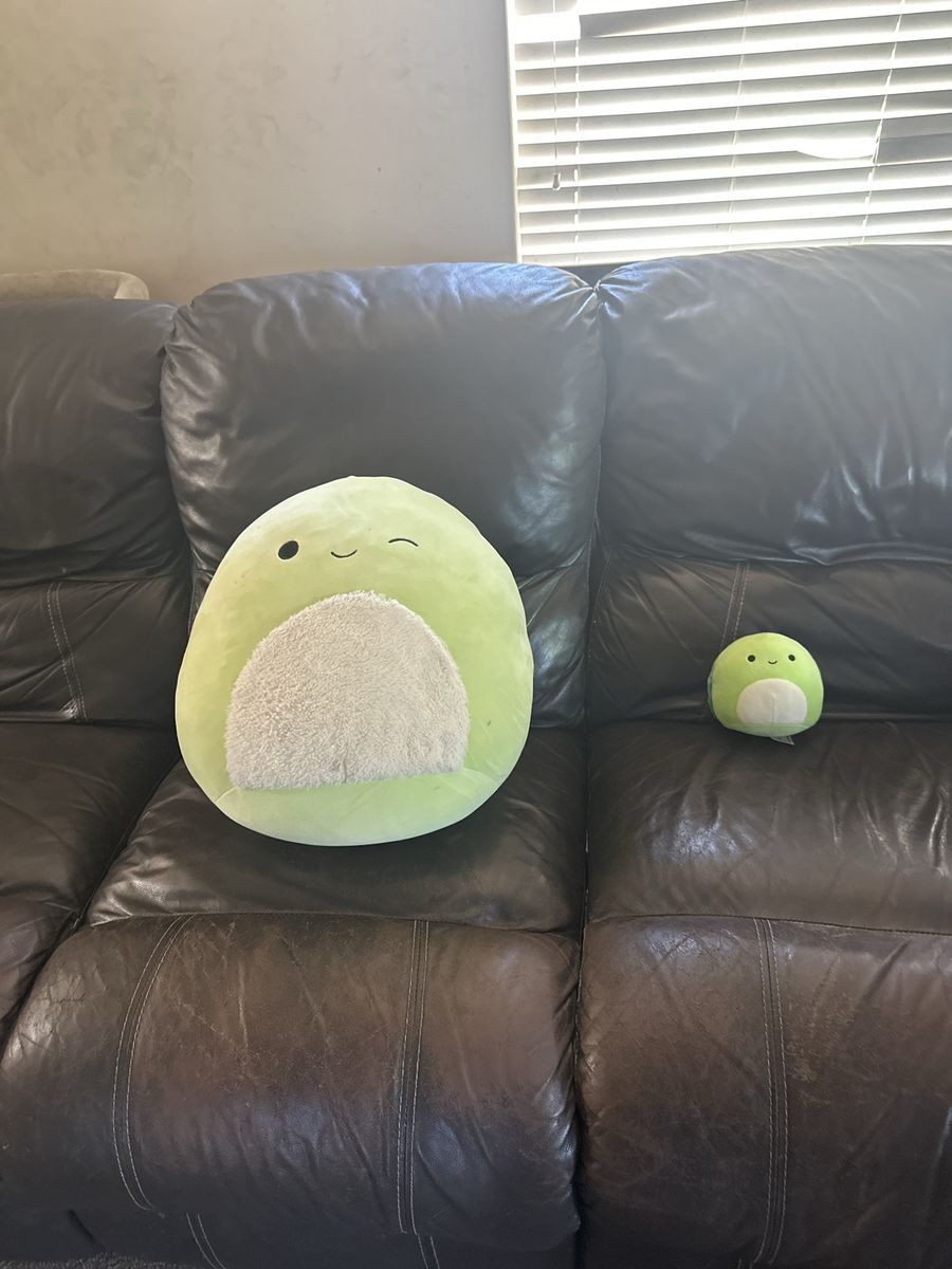 Squishmallows Henry The Turtle Plush Set - Large 14" & Mini 5" Green Pillow Stuffed Animal