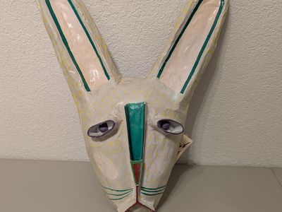 gina truex kindred spirits paper-mache art mask