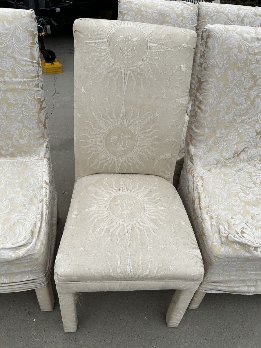 Five comfortable dining room chairs FREE