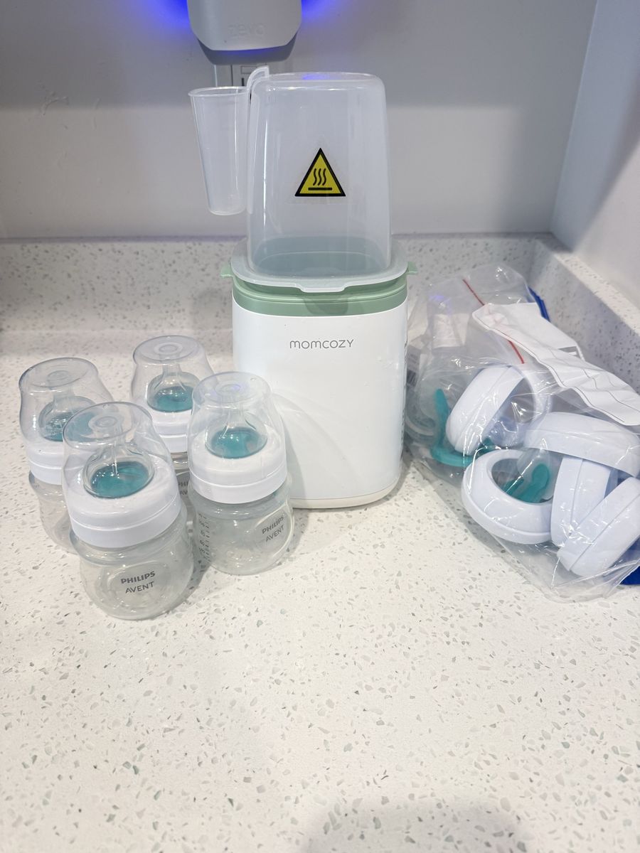 Bottles and bottle warmer