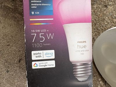 Philips Hue White & Color Ambiance E26 Smart LED Bulb 75W (1100 Lumen) - Works with Alexa/Google Home