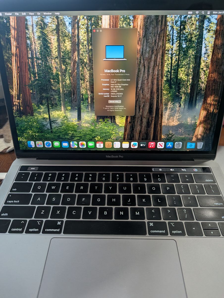MacBook Pro 13-inch (2018) Intel i7 16GB