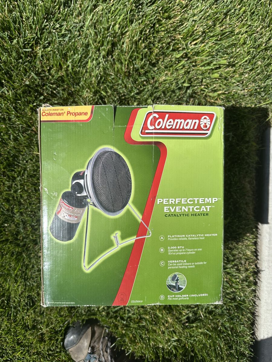 Coleman Perfectemp Eventcat Catalytic Heater - Flameless Propane Heat for Outdoors & Tents