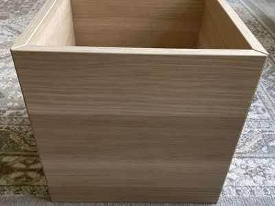 Wood planter box 12.5x12.5x14 inches