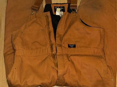 WALLS MENS FROST PECAN INSULATED WORK BIB
