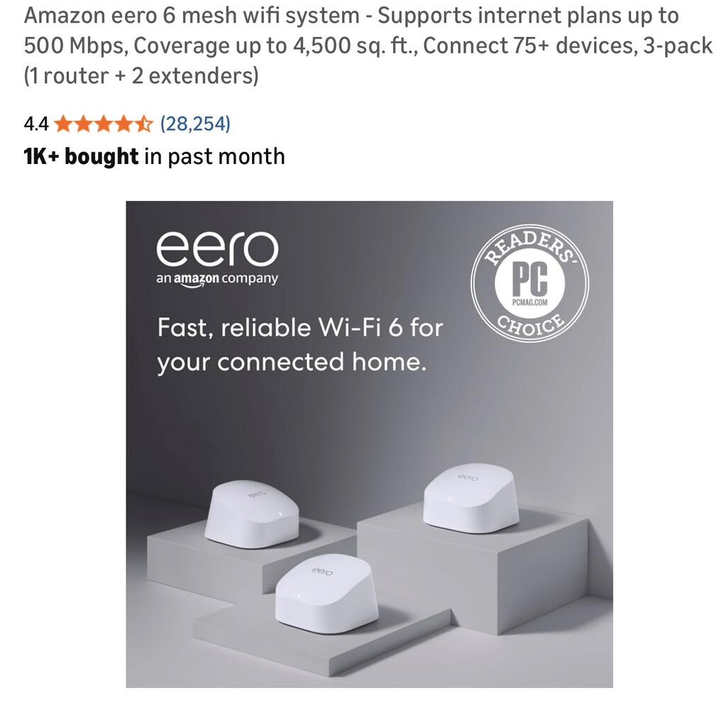 *Brand New* Amazon eero 6 mesh wifi system