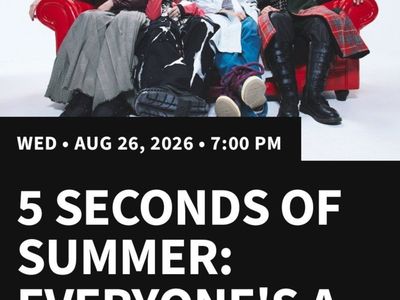 5 Seconds of Summer: 2-5 Concert Tickets 8/26 7:00pm USANA
