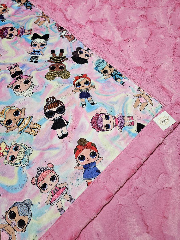 LOL Doll minky blanket