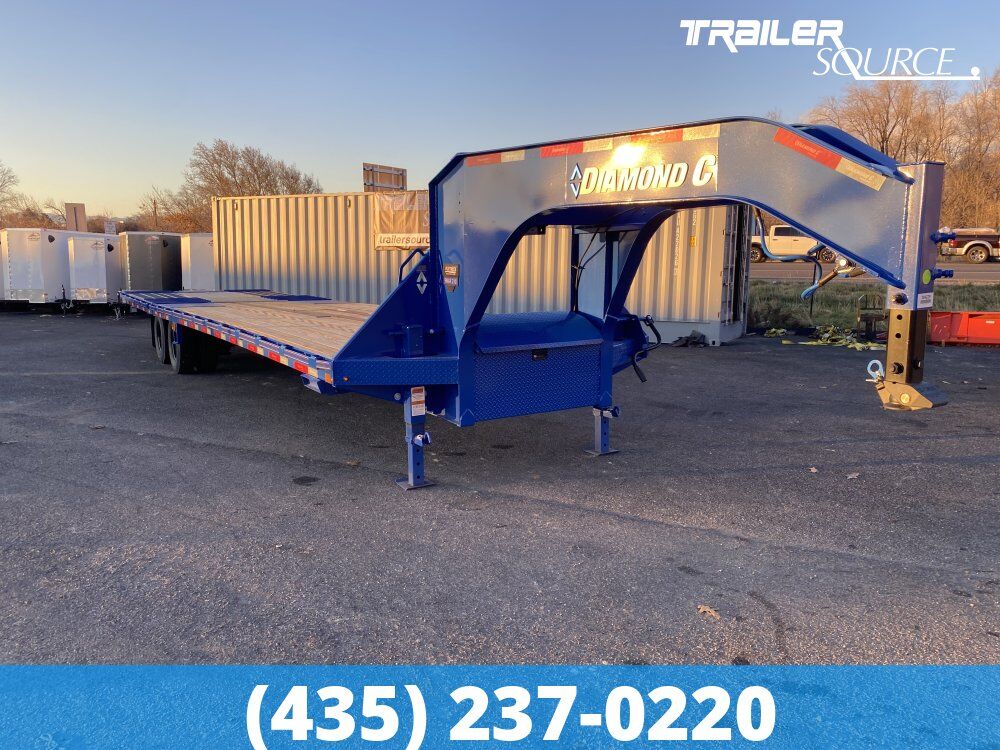 8.5x35 Diamond C FMAX-HDT 210 Gooseneck Hydraulic Dovetail Equipment Trailer - 25K GVWR
