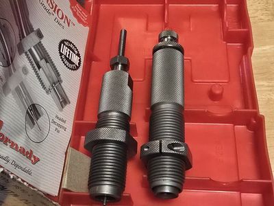 Hornady Custom-Grade New Dimension .243 Winchester 2-Die Set Series J 546244 Full Length Reloading