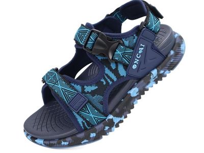 ONCAI Men's Blue Camouflage Adjustable Strap Outdoor Sport Sandals US size 15