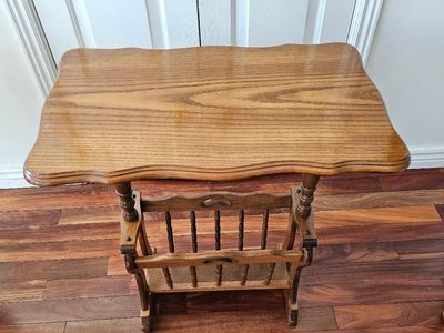 Table and Magazine rack