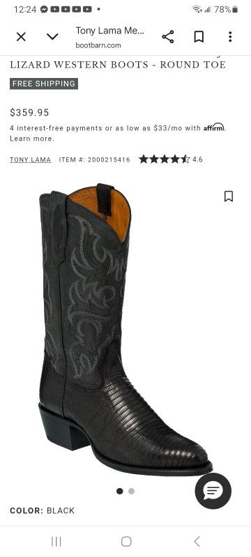 All leather western boots 8 1/2 $100