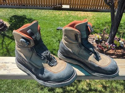 SIMMS G4 Boa Wading Boots Men's Size 13 US - Vibram Sole for Fishing