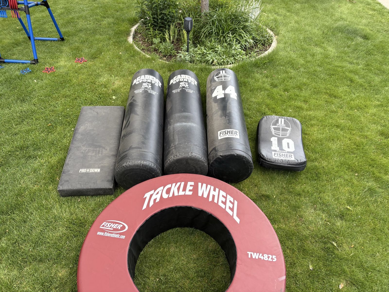Football Tackling wheel pads and dummies