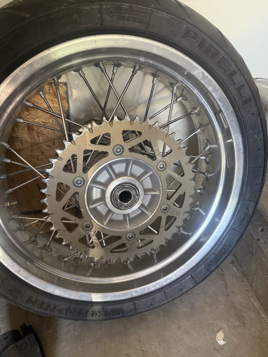 Super moto wheel and tires