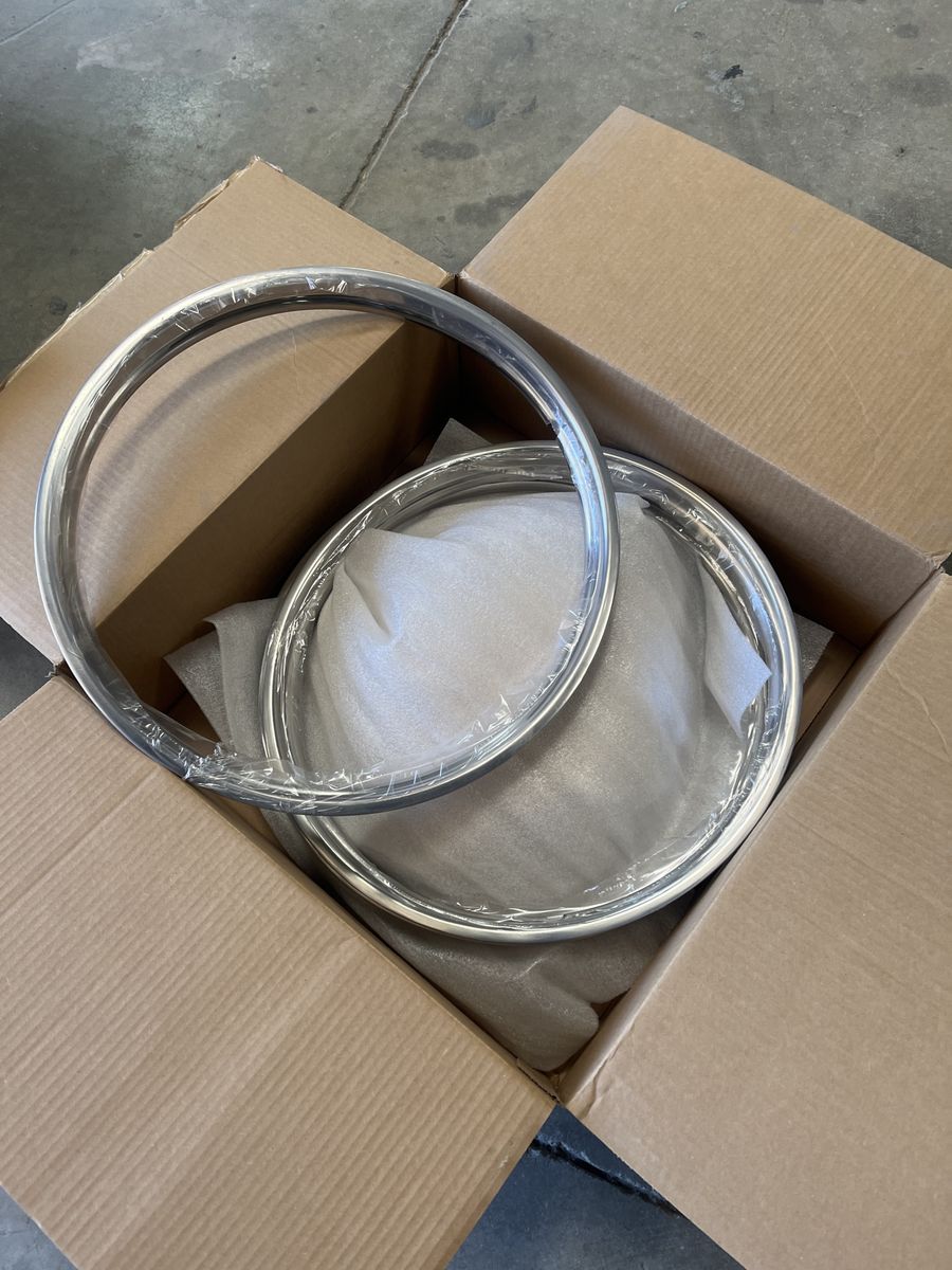 New 20” trim rings set 4 detroit steel