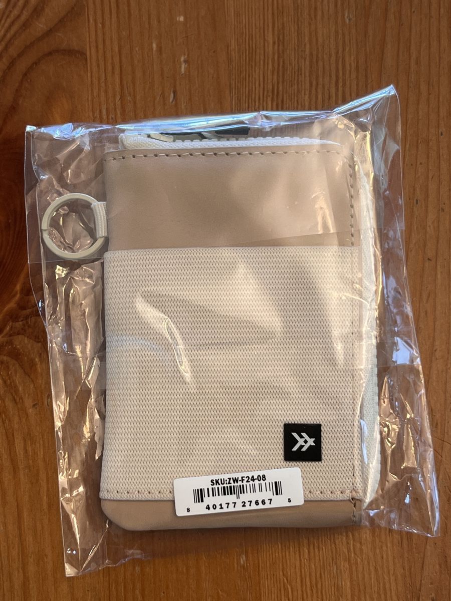 Thread Off White Leather Zip Wallet