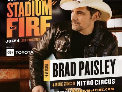 Brad Paisley Stadium of Fire Concert Ticket - July 4, 2026 at Lavell Edwards Stadium
