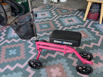 Knee Rover Pink Knee Scooter with Basket - Excellent Condition, Adjustable, All-Terrain