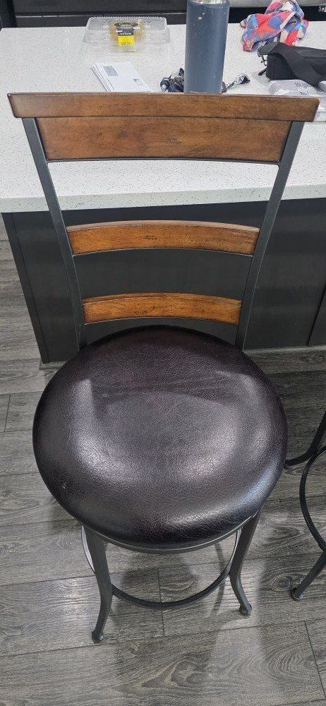 Barstools wood/metal