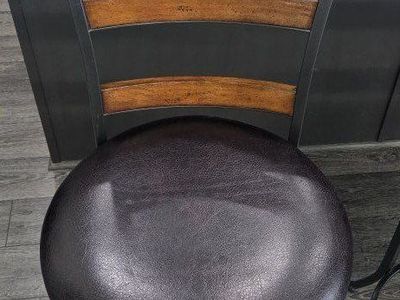 Barstools wood/metal