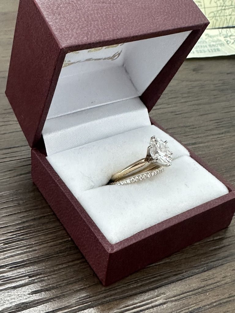 Engagement Ring - 1.91ct Moissanite In 14k Gold
