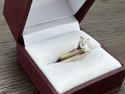 Engagement Ring - 1.91ct Moissanite In 14k Gold