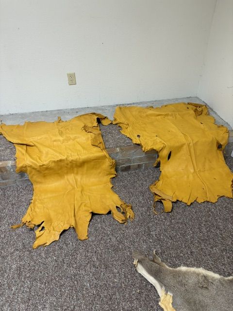 Tanned Deer and Elk hides