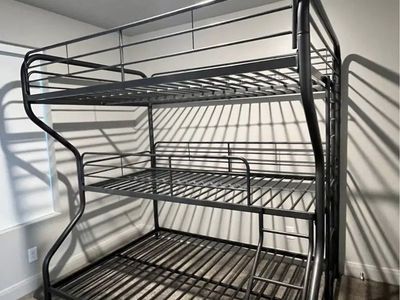 Triple Bunk Bed with 3 mattresses