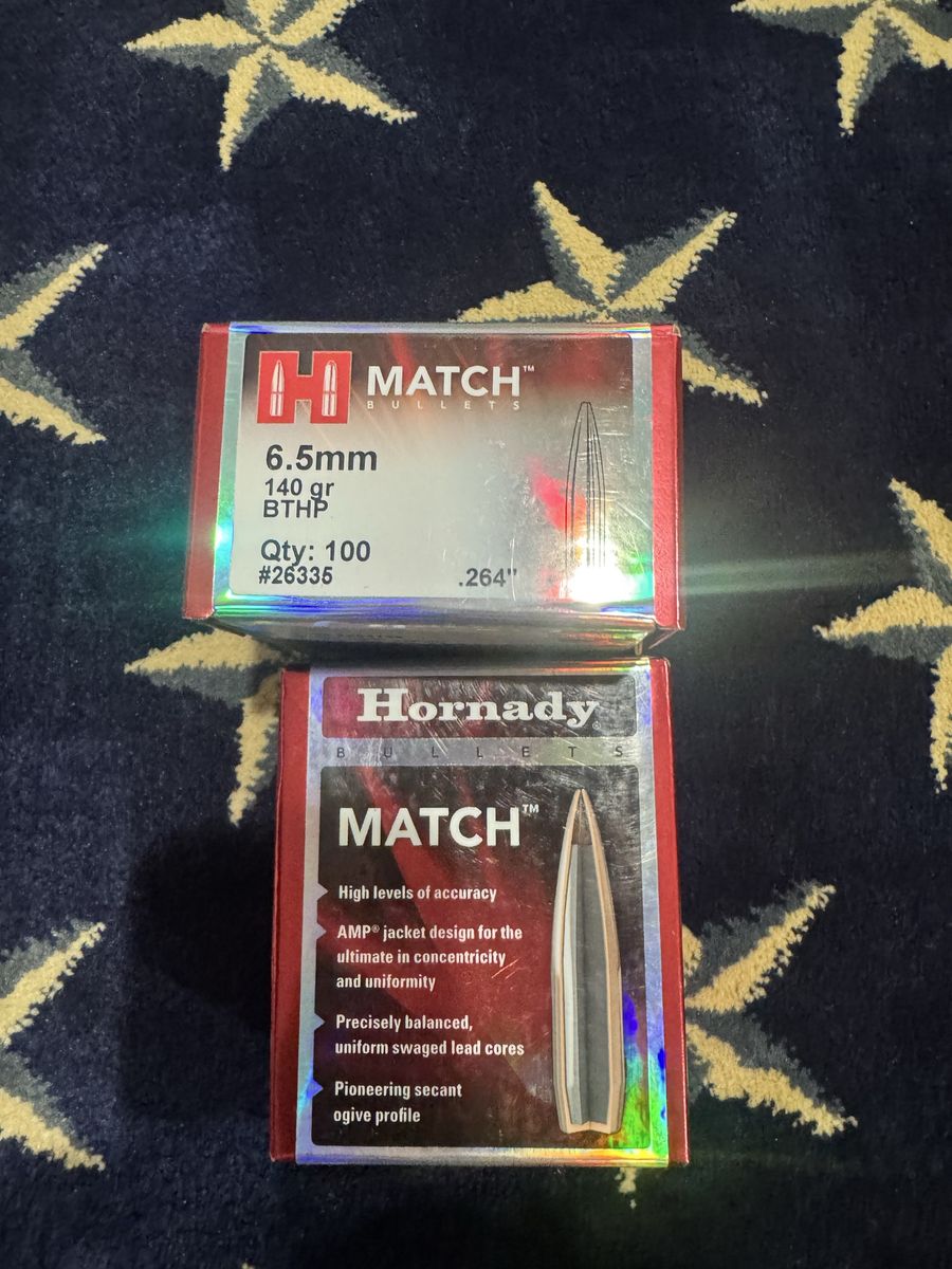 6.5 Creedmoor Hornady Match 140 gr bullets