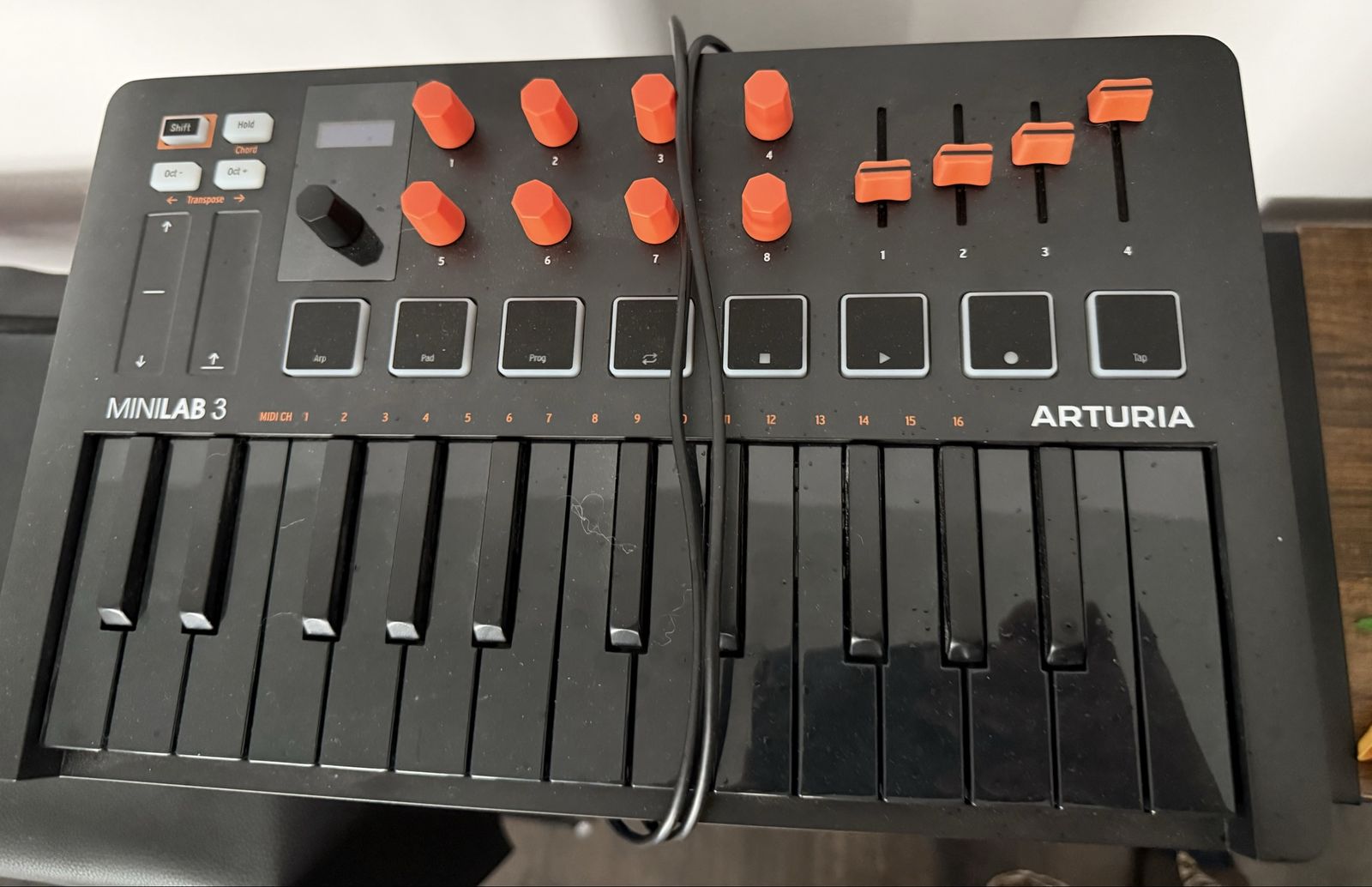 Arturia MiniLab 3 MIDI Keyboard Controller - Limited Black/Orange Edition (Great Condition)