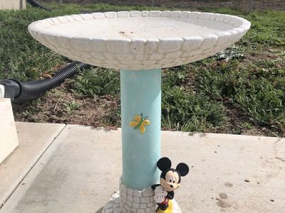 Mickey Mouse Bird Bath From Lowes