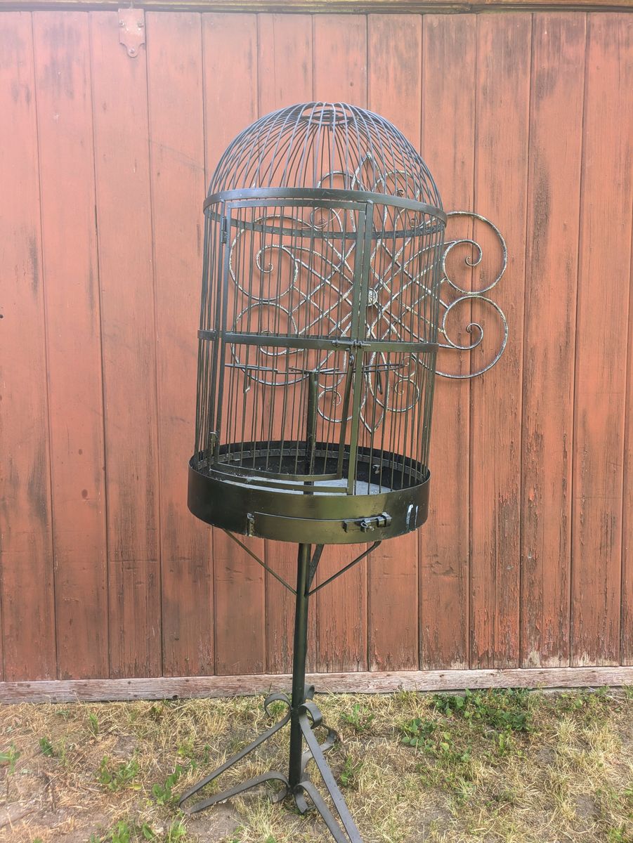 Large Wrought Iron Bird Cage
