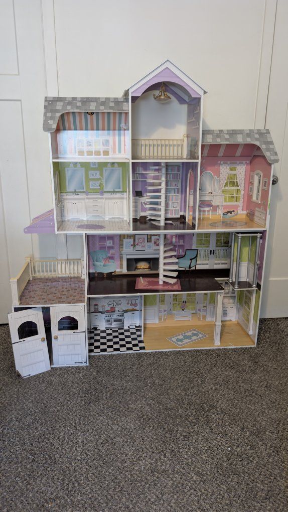 4 Story Barbie House with Barbie's