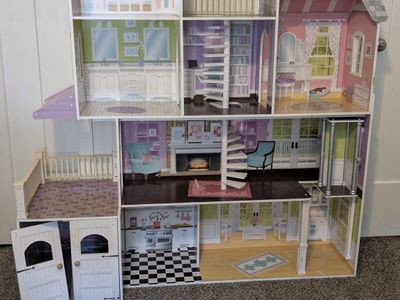 4 Story Barbie House with Barbie's