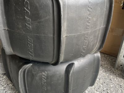 Sand Devil 20x10.0-8 Paddle Tires on Aluminum Wheels - ATV/UTV Sand Tires