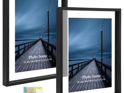 MUYE 12x16 Floating Picture Frames Set of 2 Black