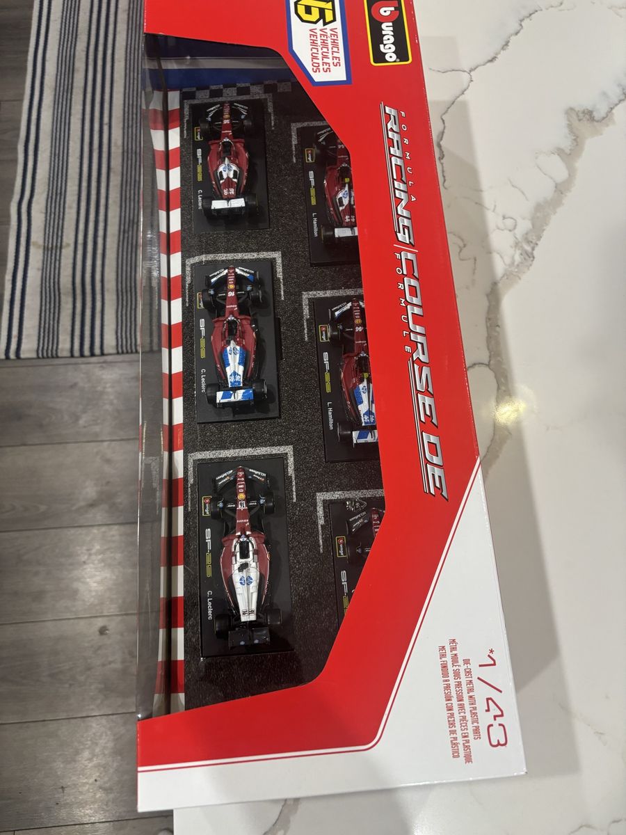 Bburago 1:43 Formula Racing Scuderie 6-Car Diecast Set – New in Box