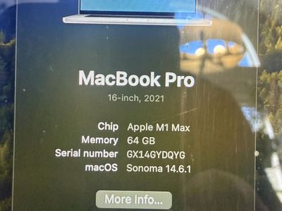 2021 16 Inch Macbook Pro (powerful)