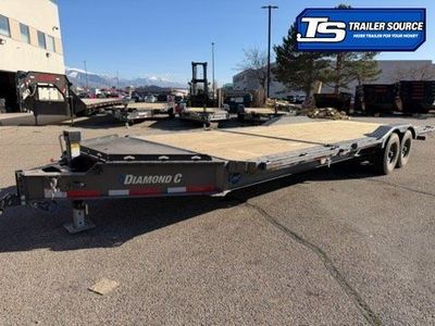 8.5x24 Diamond C HXD 207 Wide Body w/ Drive Over Fenders Tilt Trailer - 15.5K GVWR -