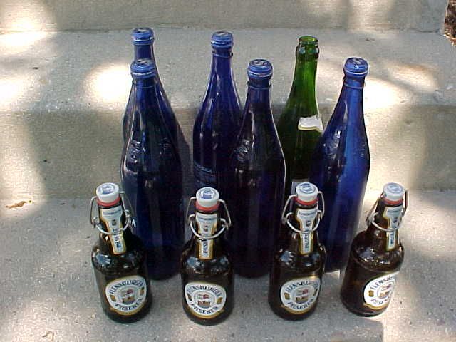Group of 10 unique bottles....some from Europe