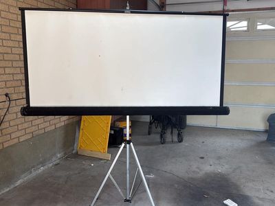 Portable Pull-Up Projection Screen with Tripod Stand 10x6