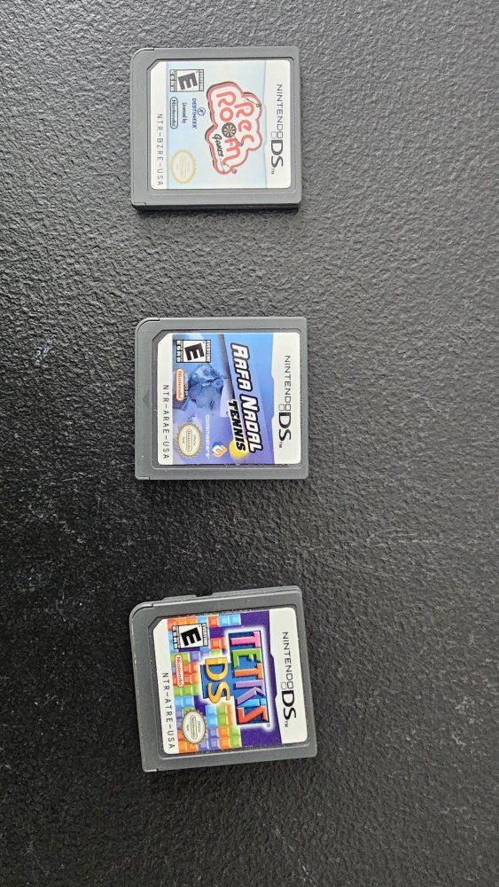 Nintendo DS Games Lot: Tetris DS, Rec Room, Rafael Nadal Tennis (Used)