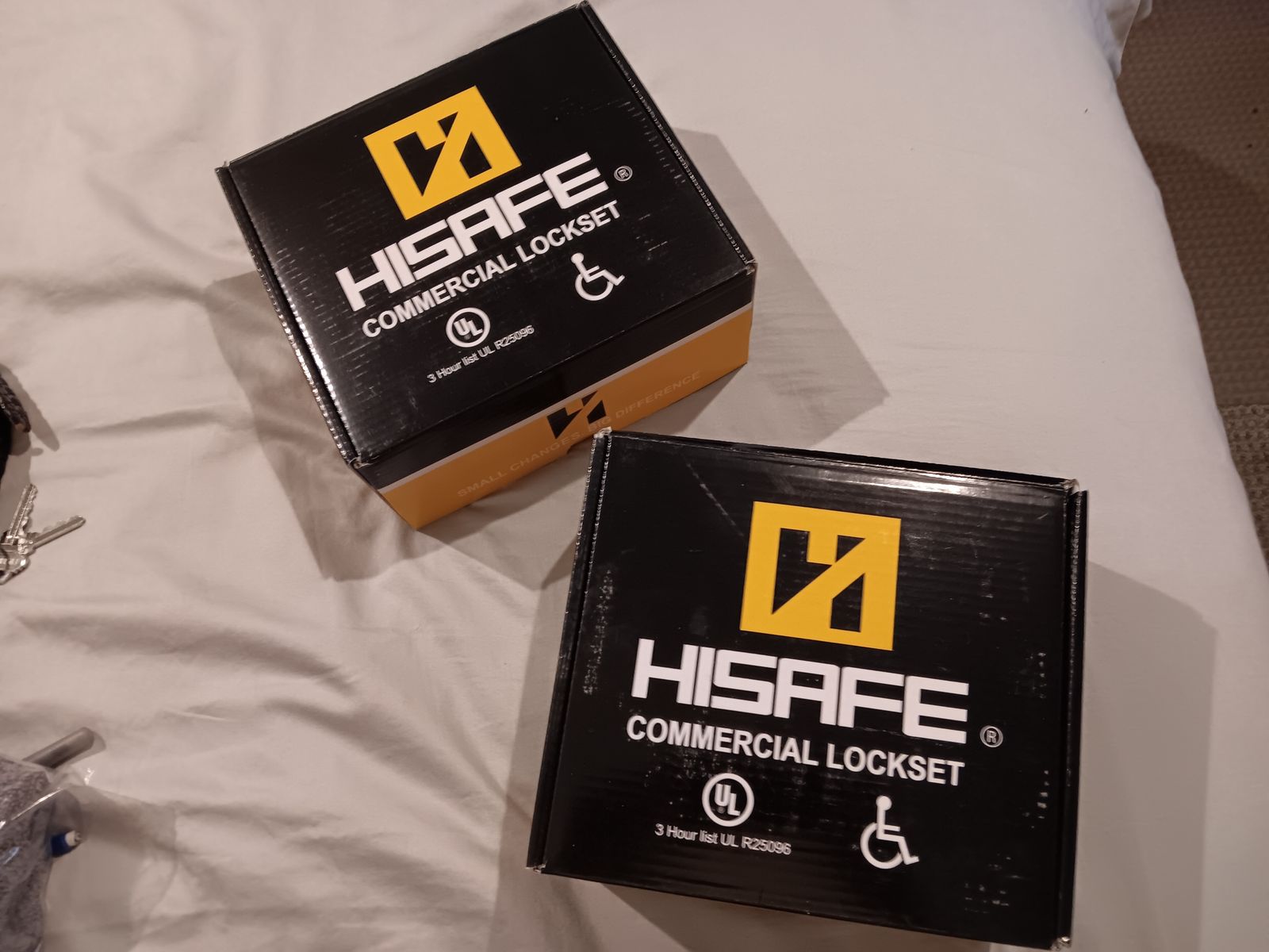 HISAFE 2 Door Handles Heavy Duty Grade 2 Commercial Lever Handle Door Locks
